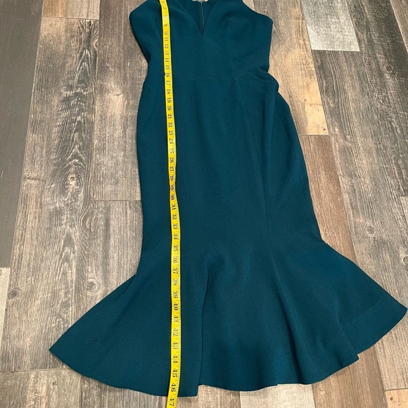 Dress the Population Isabelle Crepe Pine Green Mermaid Midi Dress, Size Medium - Picture 5 of 12